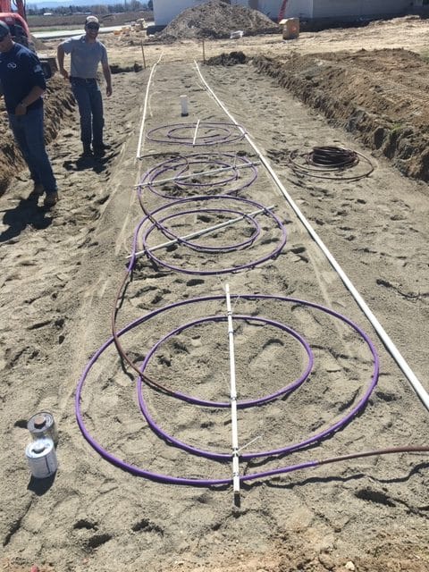 OSCAR field installation with system components in place